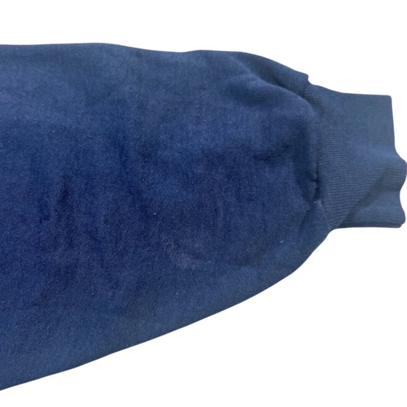 Vintage Keep It Simple Wolf Snow Nature Thin Boxy Light Sweatshirt Navy Blue M - Picture 9 of 10